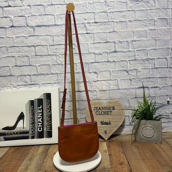 FOSSIL BROOKLYN SMALL COLORBLOCK VINTAGE BROWN CROSSBODY ZB7198978 - Picture 1 of 15